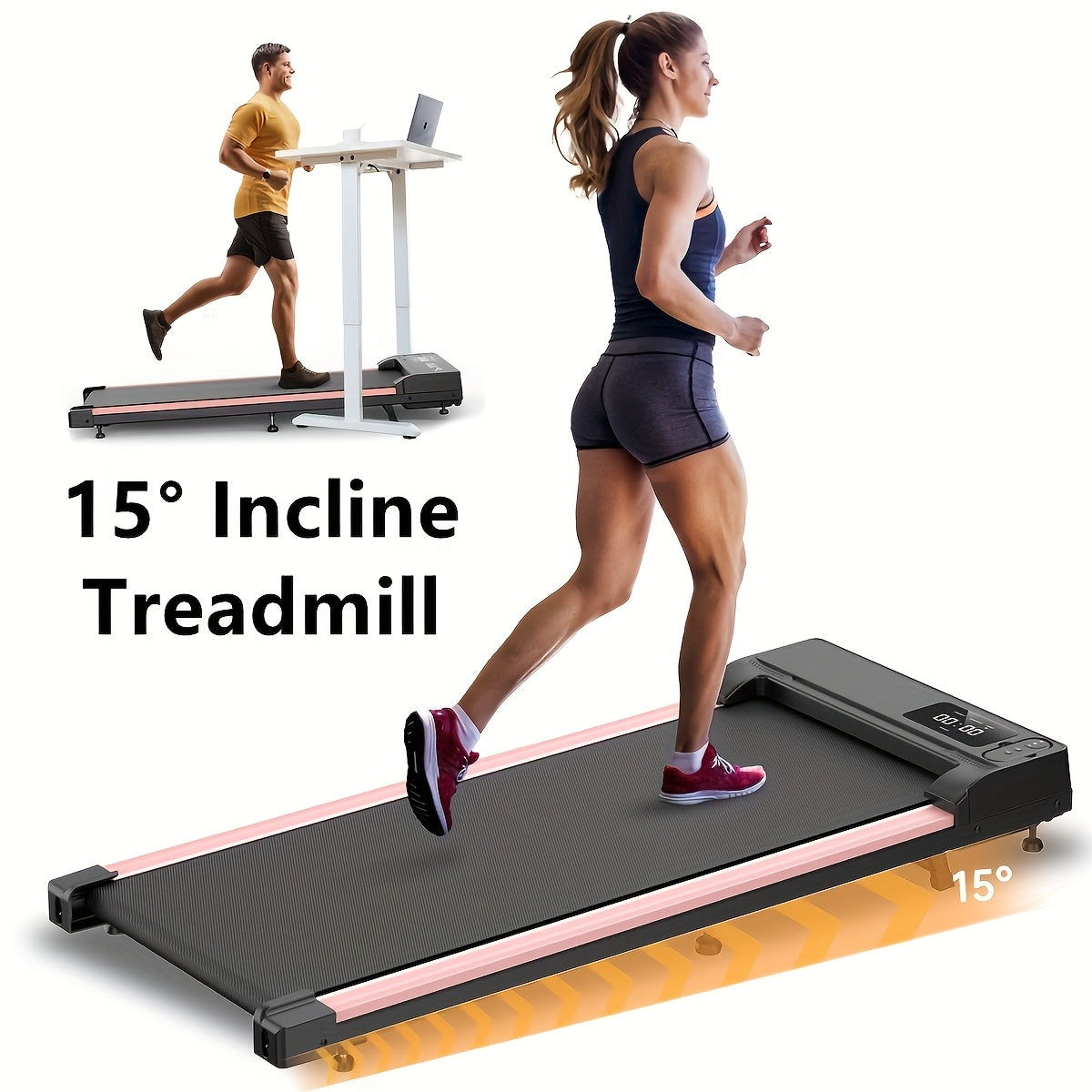 Remote control supplied with the under-desk walking pad treadmill
