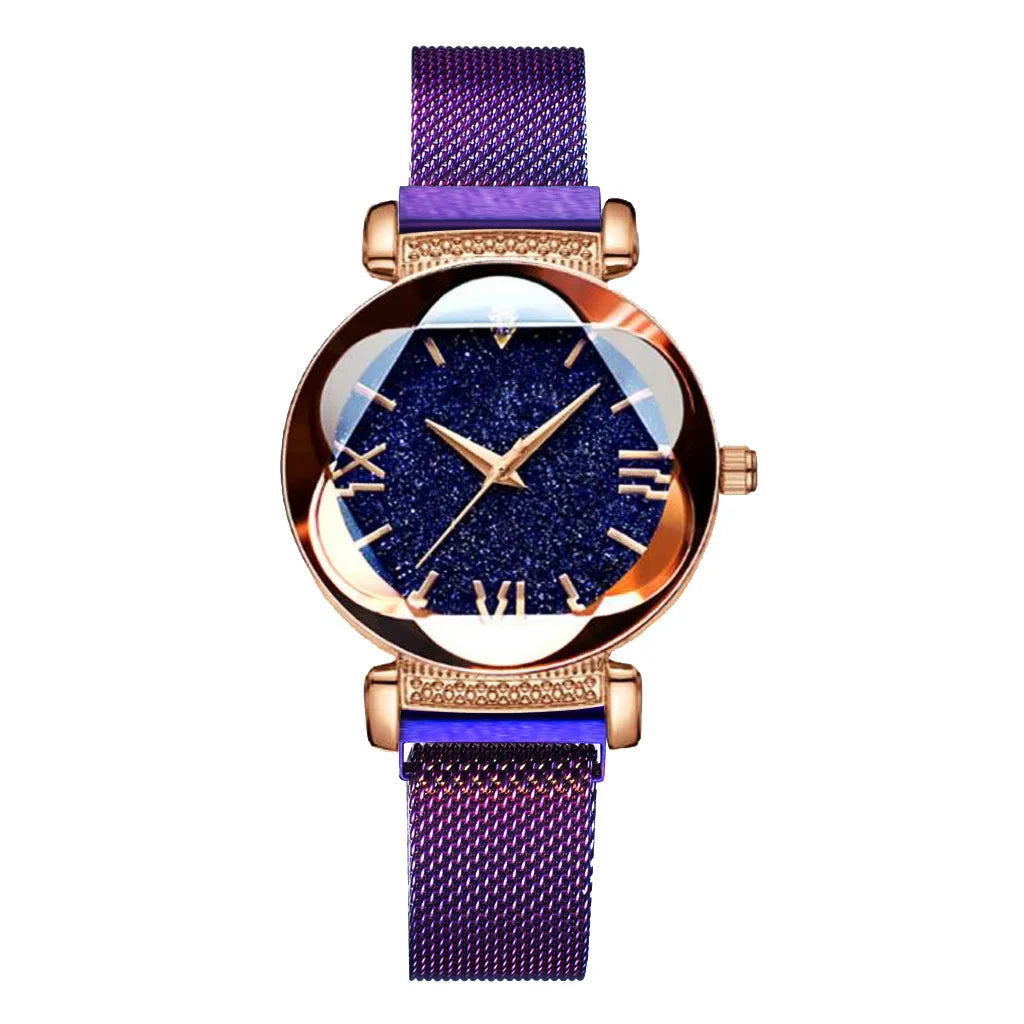 Elegant Quartz Watches Beautiful Casual Watches Women's Watches Starry Sky Bracelet Wristwatch For Women Lady