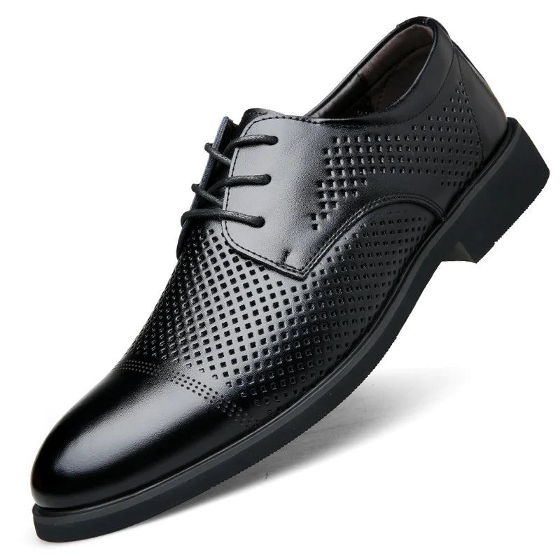 FUQIAO Formal Height Increasing Shoes Man Taller Elevator 6CM Invisible Insole For Men Heighten Increased Oxfords Business Lift