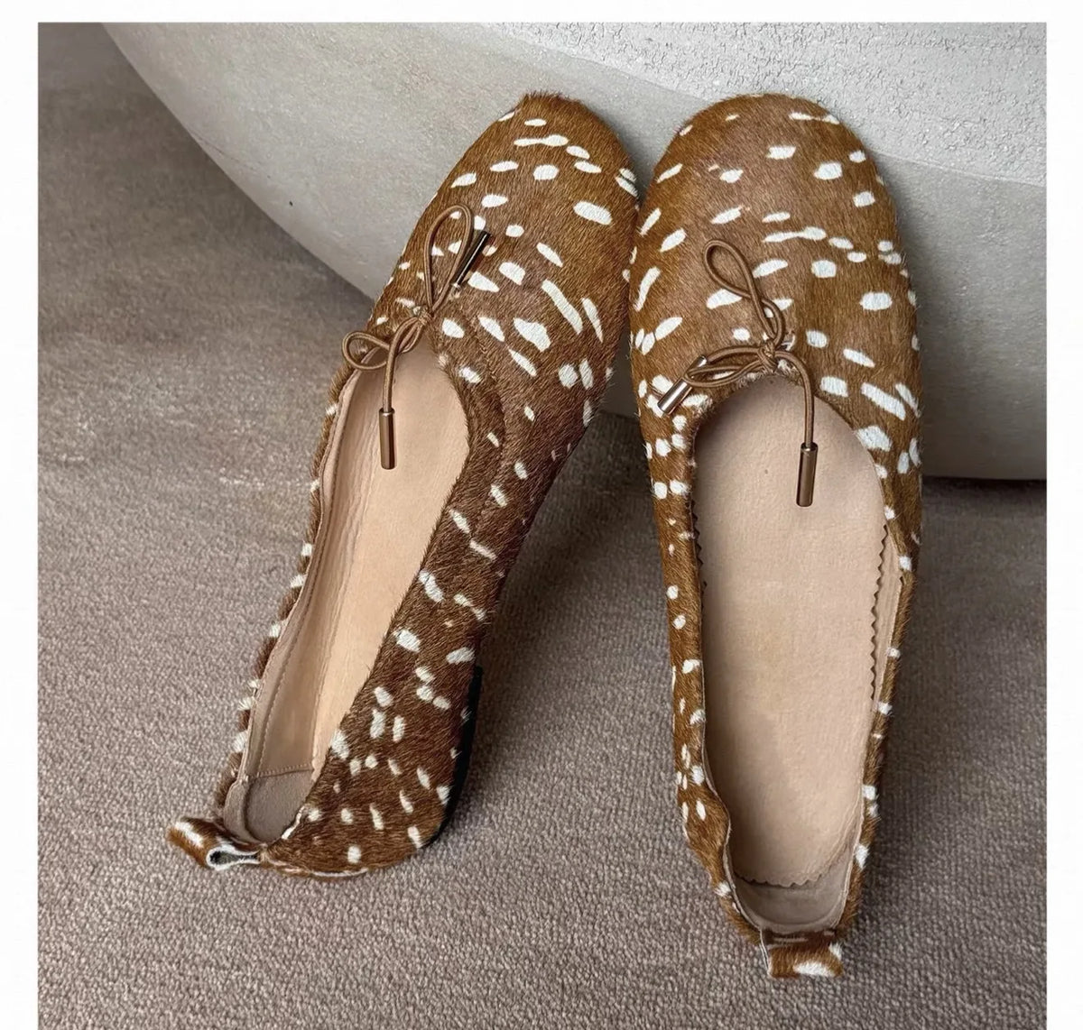Luxury Fashion Butterfly-Knot Ladies Flat With Shoes Female Slides Footwear Shallow Ballet Flats Dance Shoes For Women