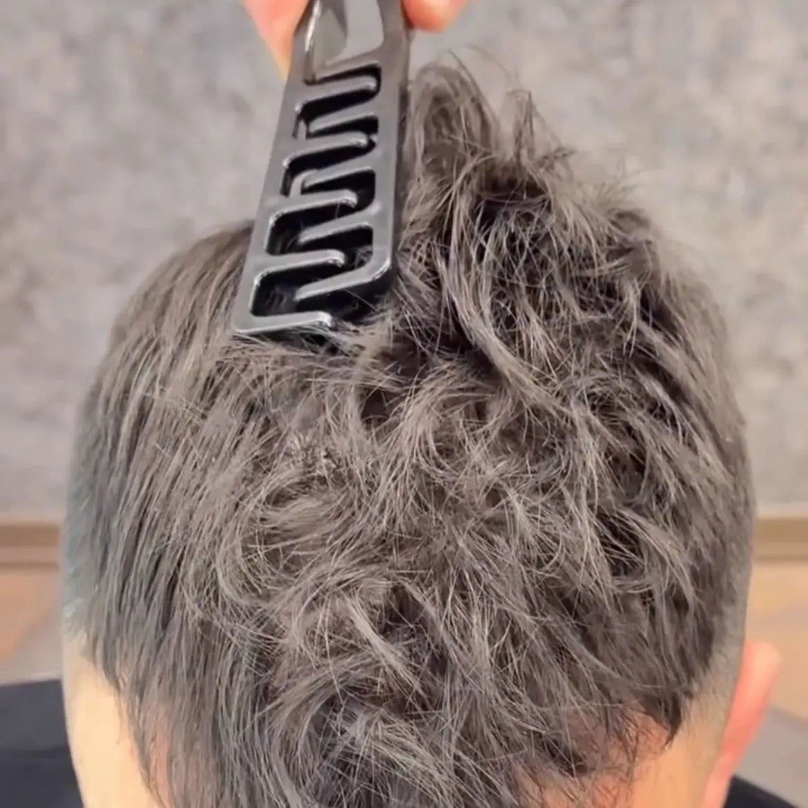 Men's Plastic Styling Comb, Portable, Compact, and Easy to Store. Helps Style and Add Volume to Hair, Tame Flyaways