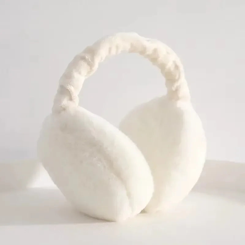 1/2/4pcs Solid Soft Plush Ear Keep Warmer Winter Earmuffs For Women Men Fashion Outdoor Earflap Protection Ear-Muffs Ear Cover