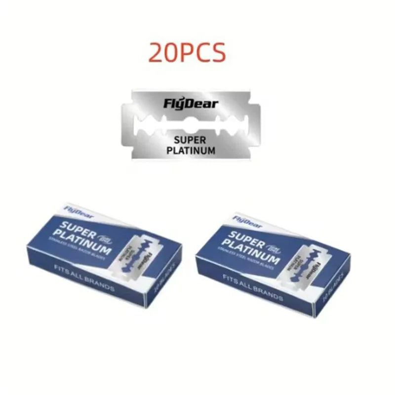 10 Pcs/100PcsDouble Edge Razor Blades for Shaving Men, Professional Barber Razor, Beard Trimmer Tool