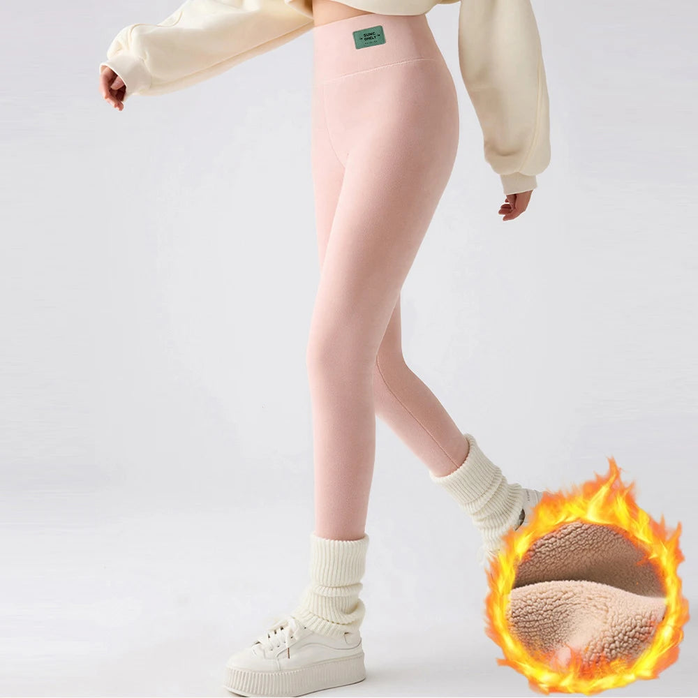 Women's High-Waisted Plush-Lined Leggings