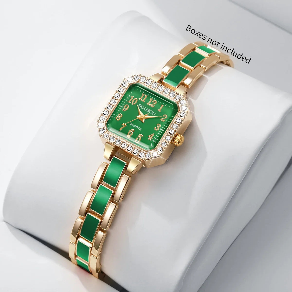 Fashion Ultra-thin Bracelet Strap Women Watches Square Rhinestone Ladies Dress Quartz Wristwatches Relogio Feminino(Without Box)