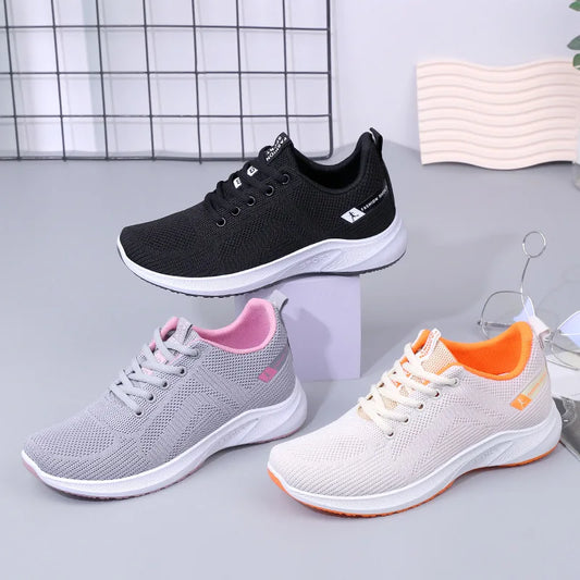 Women's Shoes 2025 Summer Casual Sneakers Breathable Mesh Chunky Sole Affordable Free Shipping