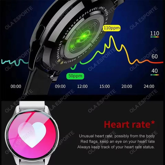 2026 Women Bluetooth Call Smart Watch HeartRate Blood Pressure Monitoring Smartwatche Waterproof Men Smartwatch Android IOS HT22