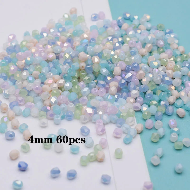 Multiple Styles Shapes Heterogeneous Multi-color Faceted Crystal Glass Beads for Jewelry Making DIY Necklace