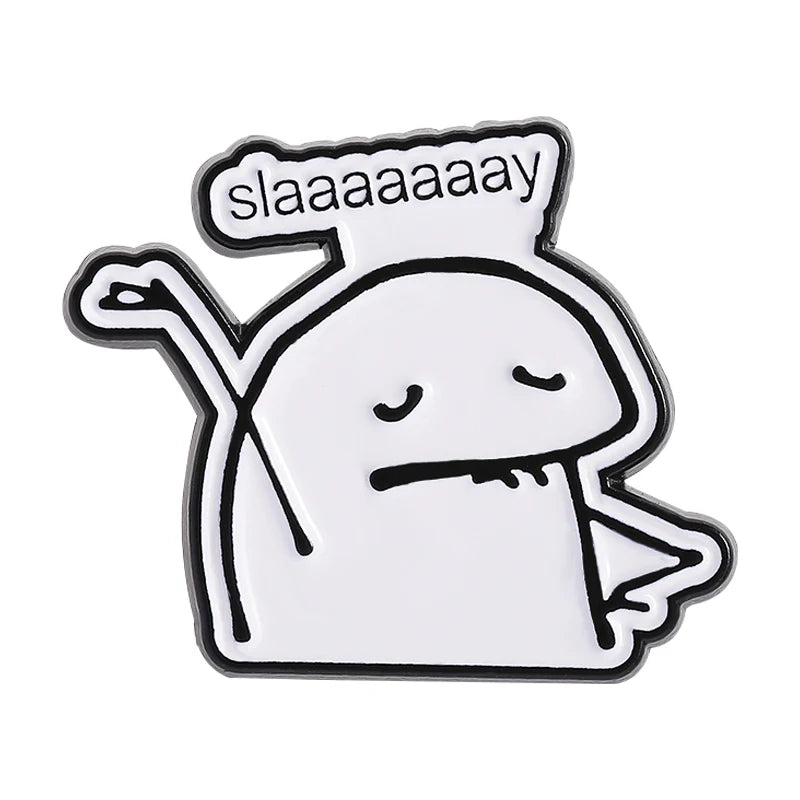 Funny Spanish Quote Enamel Pins No Me Ofrezcan PAN No Tengo Autocontrol Slaaaaaaay Metal Brooches Lapel Badge Jewelry Gifts