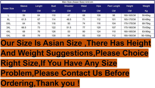Men's Casual Tracksuit Long Sleeve Gym Running Jogging Sweatsuit Athletic Sports Set Outdoor Jackets+Pants Basketball Track Suit