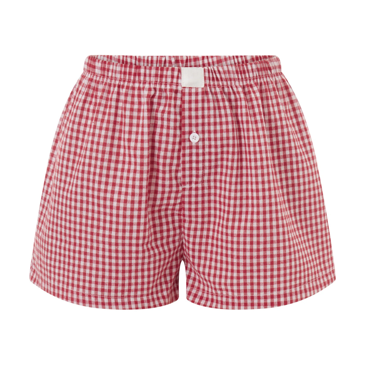 hirigin Women Y2k Gingham Boxer Shorts Stripes Button Elastic Waist Boxers Cute Mini Bloomers Plaid Loose Fit Boy Shorts