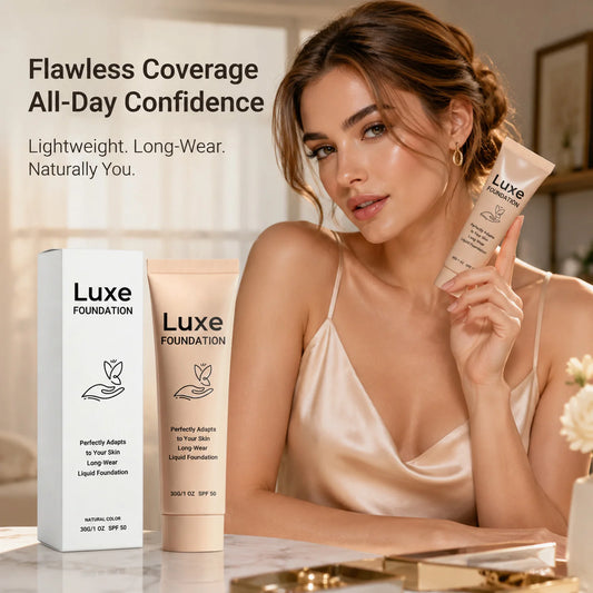 SPF 50+ Color Changing Foundation Long Lasting Natural Glow Lightweight Daily Face Makeup Base Protection For Outdoor
