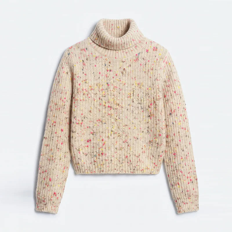 Knitted Cardigan For Women Single Breasted Elastic Hem Pocket O-Neck Women's Sweater Long Sleeve Short Blouse Chic Cardigan Lady