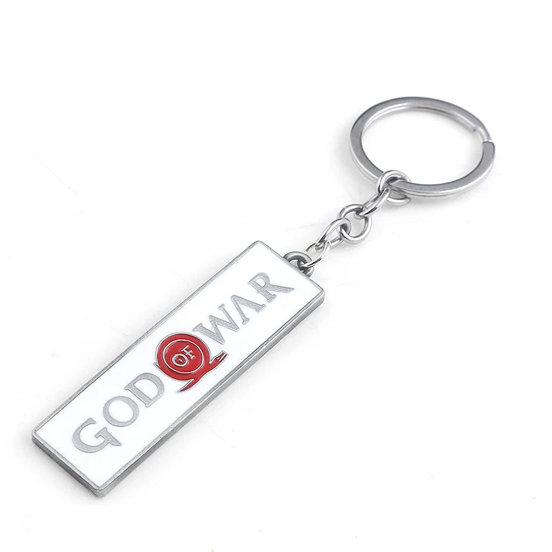 New God of War 5 Ragnarok Keychain Thor's Hammer Mjolnir Key Chain Levitan's Axe Keyring Blades of Exile Chaos Game Accessories