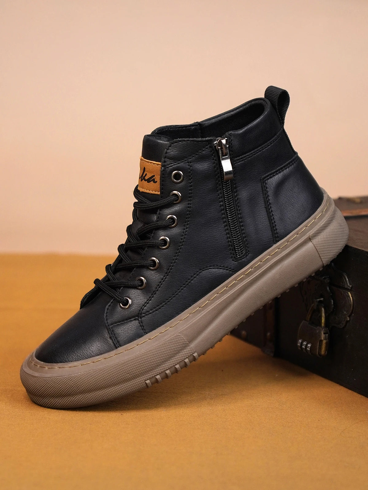 Bubuk Men's Spring and Autumn Style White Sneakers, New Trendy Versatile High-Top Sneakers, Summer Fashion Casual Men's Shoes, Breathable and Durable Sneakers
