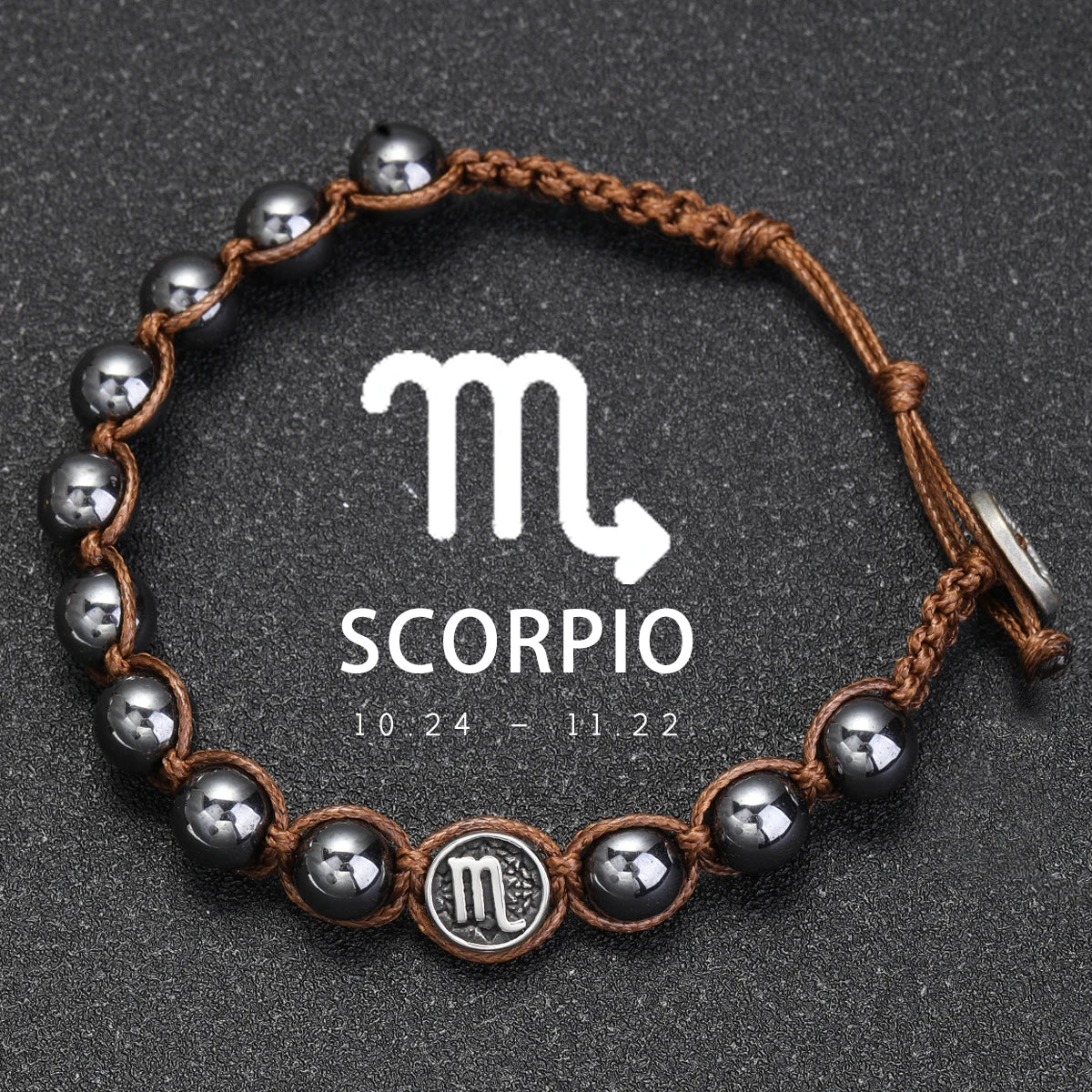 Hand Knitted 12 Zodiac Bracelets Hematite Stainless Steel Leo Libra Bracelet Couples Friendship Gifts Bracelets Jewelry