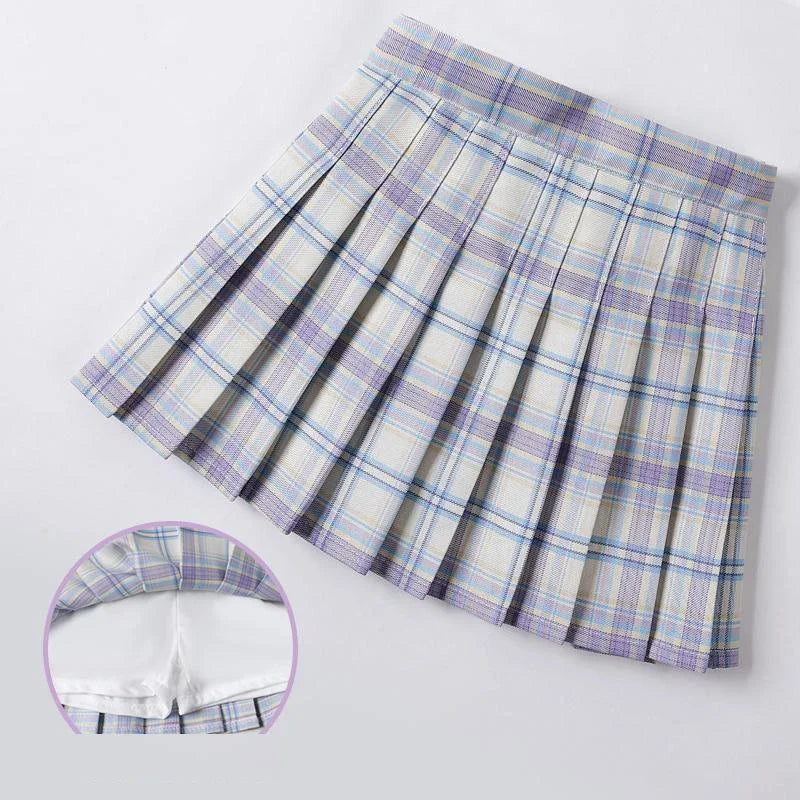 Baby Toddler Children Clothing School Plaid Girls Skirt Bottoming Princess Pleated Skirts Kids Short SKirt Summer Child Clothes