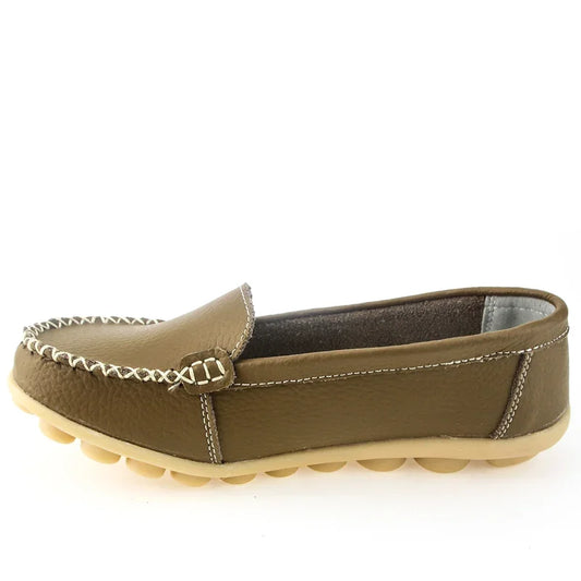 TIMETANG New Women genuine Leather Shoes Slip-on Ballet women Flats Comfort shoes woman moccasins sapatilhas femininos