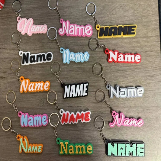 Customized Name Keychain Personalized Luggage Keychain Label Fashion Gift for Friend