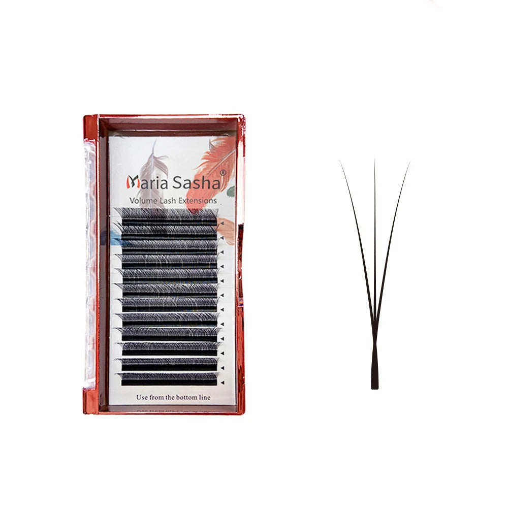 MARIA Narrow 3D W/4D W/5D W Shape Automatic Flowering Eyelash Extensions Premade Fans Narrow Natural Soft Lashes Full Dense