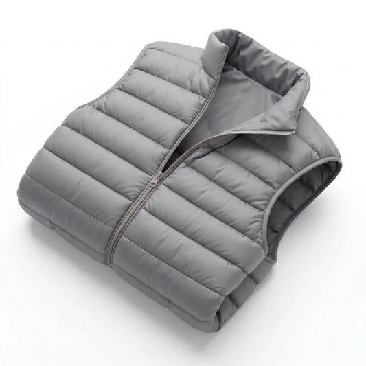 Autumn Mens Gilet Zip Mock Neck Sleeveless Winter Cozy Quilted Outer Garment for Guys Outer Shell Tops Lightweight Outer Attire
