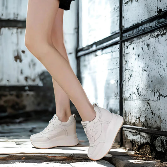 Women's Lace-Up Platform Sneakers in Style Options