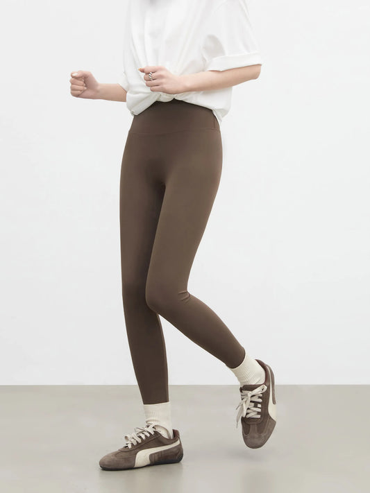 CHIC VEN New Women Leggings Solid Slim High Waisted Hip Lifting Elastic Yoga Pants Fitness Sharkskin Pants Spring Summer 2026