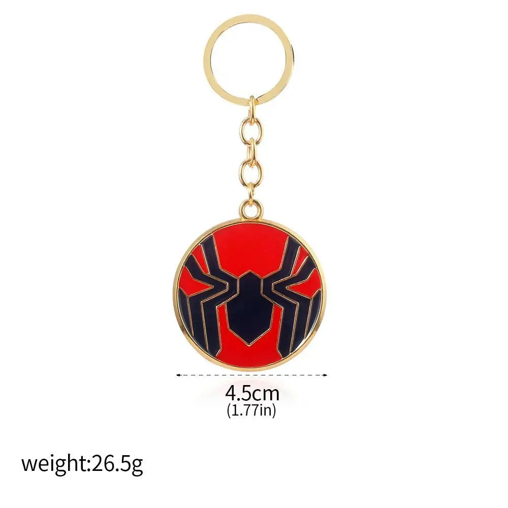 Movie Rotatable Spider Blade Keychain Creative Spider Keyring Cosplay Props Handsome for Men Women Backpack Jewelry