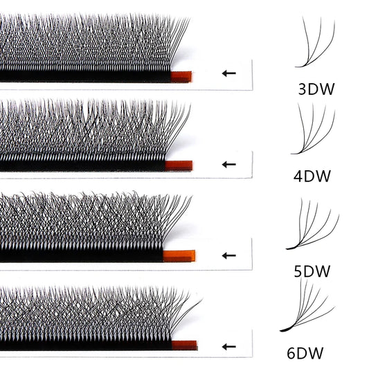 JB Jeyelabeau W Shape Eyelashes Extensions YY Shaped Eyelash Extension 3D 4D 5D 6D 8D Premade Fans Auto Flowering Russian Lashes