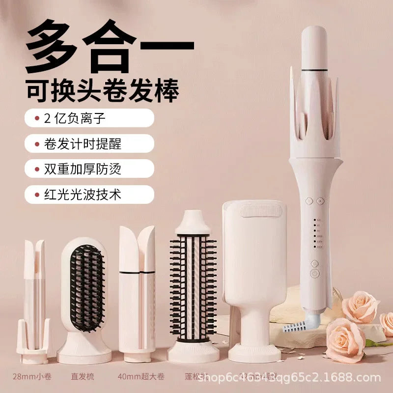 Best Seller Multifunctional Automatic Curling Iron 5-in-1 Automatic Curling Iron Changing Head Egg Roll Wave