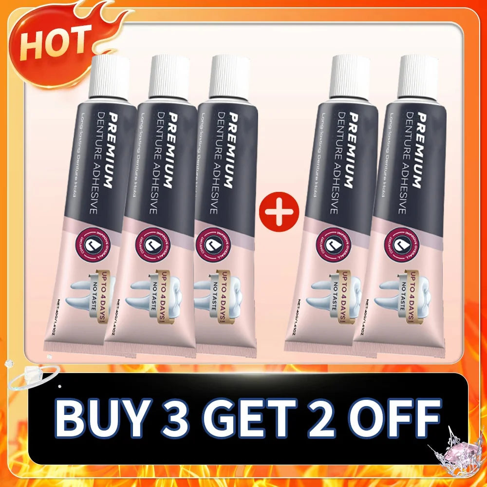 Comfort Denture Adhesives Glue Teeth Care Thermoplastic Denture Silicone Reline Kit Adhesive Cushion Friction Fixed Dentures