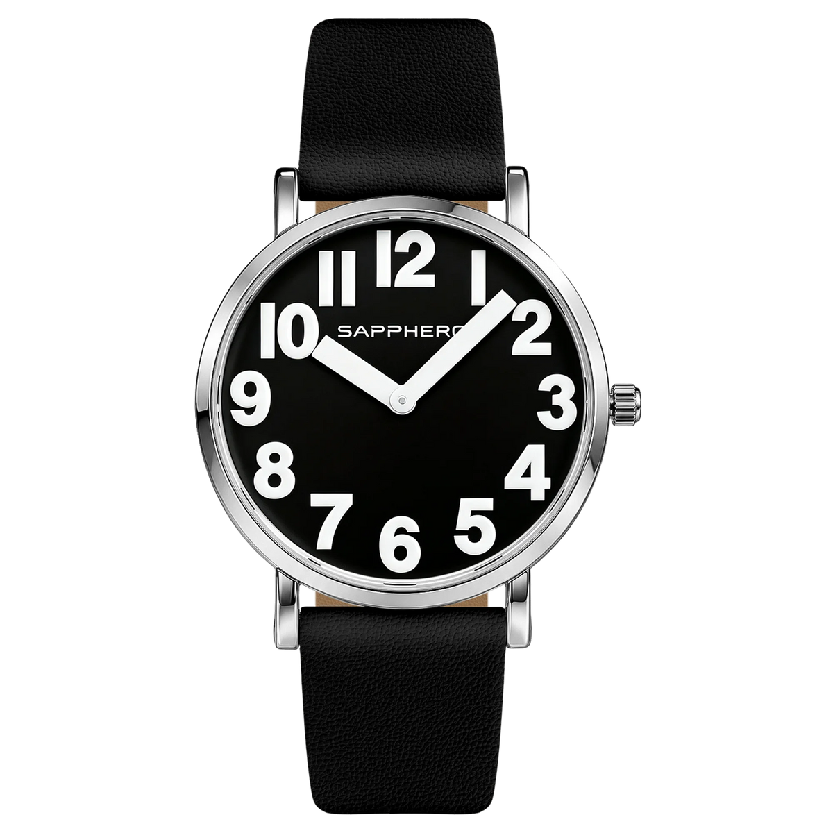SAPPHERO Women's Casual Quartz Watch PU Leather Strap Alloy Case Pin Clasp Minimalist Wrist Watch 3ATM Waterproof Gift for Women