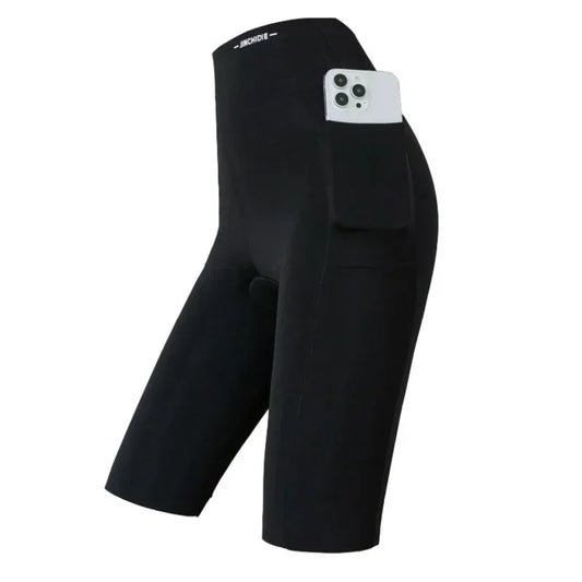 Big Size Leggings Women Sports Shark Shorts with Pocket Stretchy High Waist Hip Lift Workout Running Quick-drying Gym Shorts