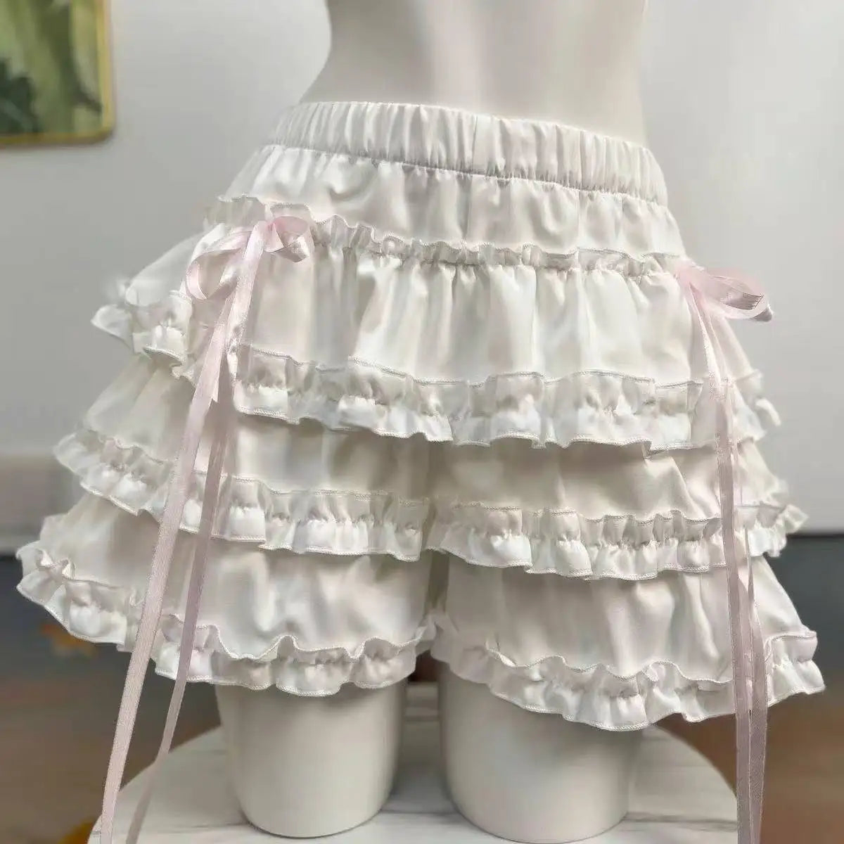 Lolita Style Princess Vintage Cake Skirt Sweet Kawaii Women Cute Lace Ruffles Party Mini Skirts Harajuku Y2k Faldas Mujer