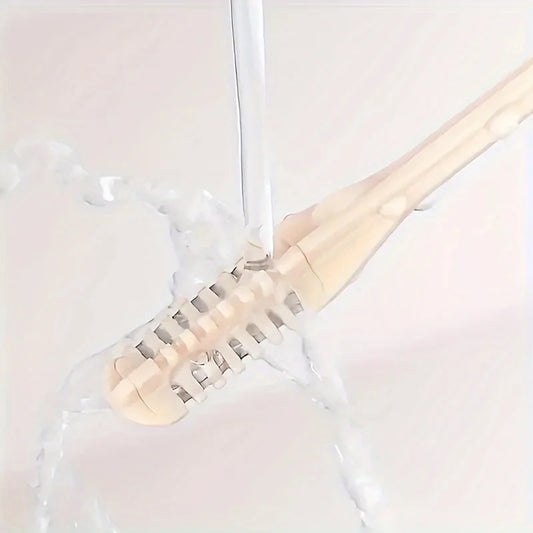 1/2pcs Manual Nose Hair Trimmer Set. 360° Rotating Trimmer, Double-Sided Blade, Easy to Clean, Made of Plastic Material