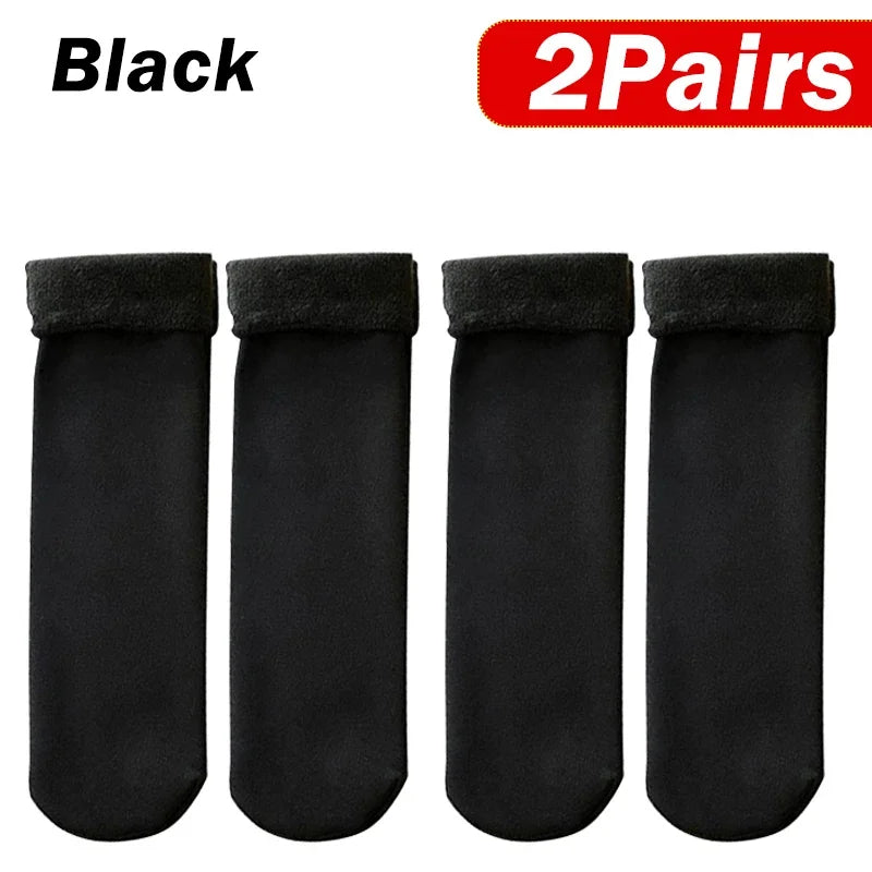 5Pairs Women Winter Thicken Warm Short Socks Boots Home Floor Mujer Thermal Cashmere Wool Socks Nylon Snow Velvet