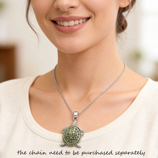 Pendant Green Turtle Large Brand New Fashion Jewelry Europe Accessories 925 Sterling Silver Gift For Woman Men