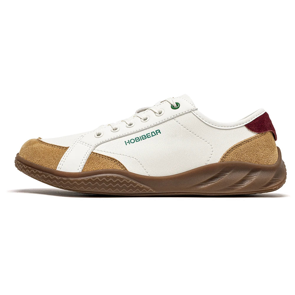 HOBIBEAR Women Men Barefoot Shoes Wide Toe Box Lightweight Sneakers Casual Color-Blocking Artificial Leather Walking Shoes