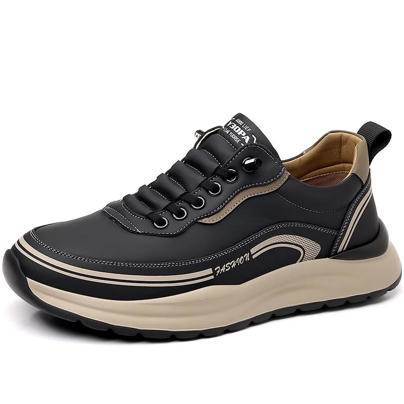 Mens Artificial Leather Casual Shoes Slip On Comfortable Breathable Lightweight Non Slip Waterproof Loafers for Wholesale
