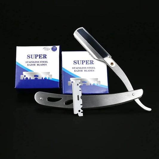 10/100/200PCS Single-sided Razor Blade Stainless Steel Razor Blades Men Shaving Shaver Manual Razor Blade Barber Shaving Tools