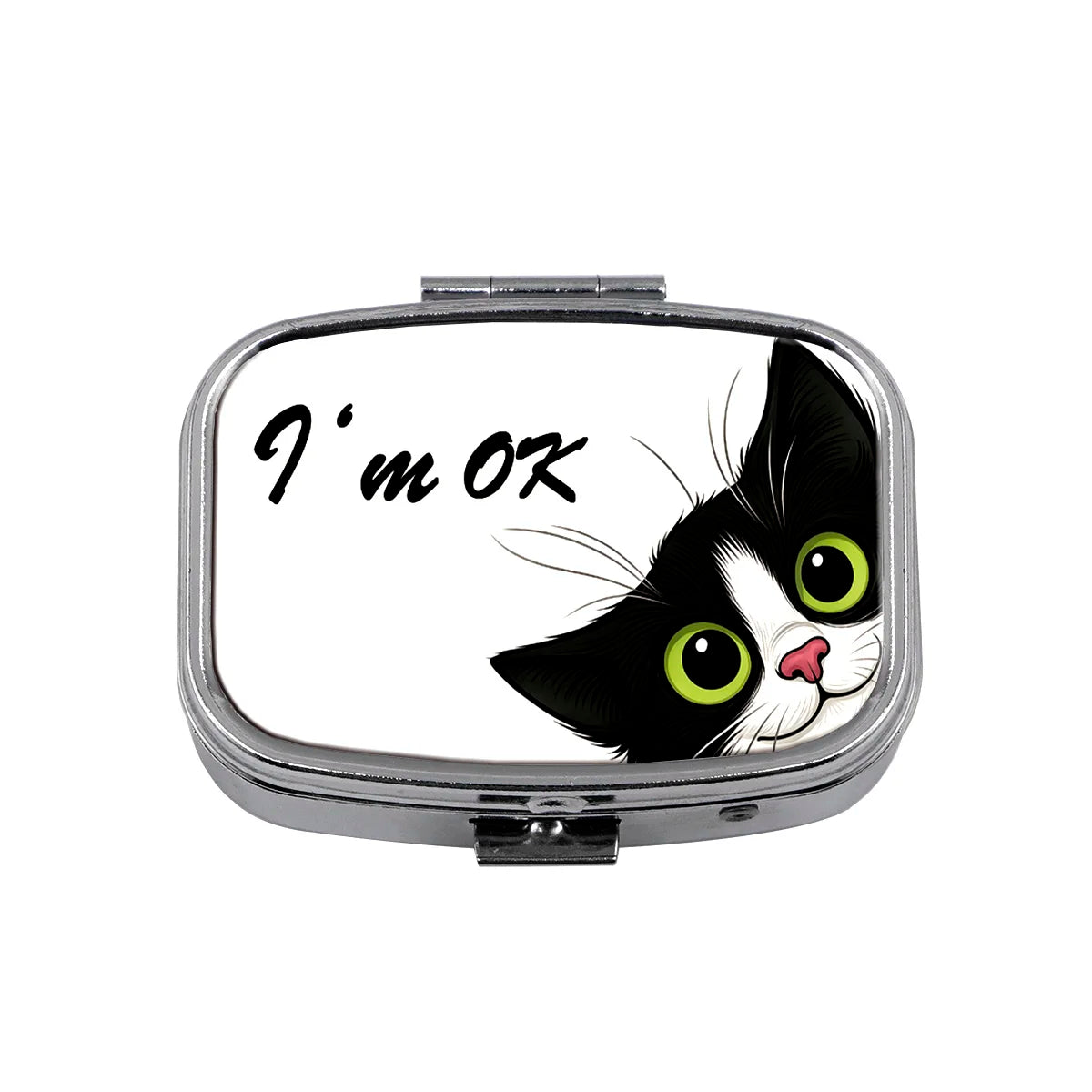 Lovely Cats Metal Medicine Box Pill Packaging Health Products Moisture Resistant Storage Case Personalized Fashion Casket