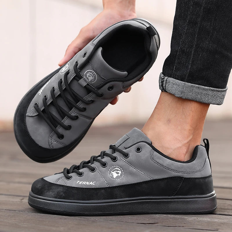 2026 New Men Wide Toe Barefoot Athletic Shoes Minimalist Zero Drop Hiking Running Shoes Anti Slip Outdoor Casual Sports Sneakers