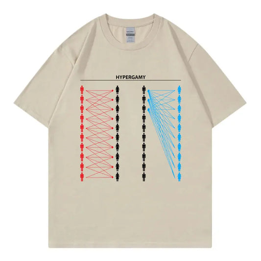Hypergamy Meme Funny Dating Strategy T-shirts Men Women Fashion Casual Oversized T Shirt Summer 100%cotton Short Sleeve T-shirt