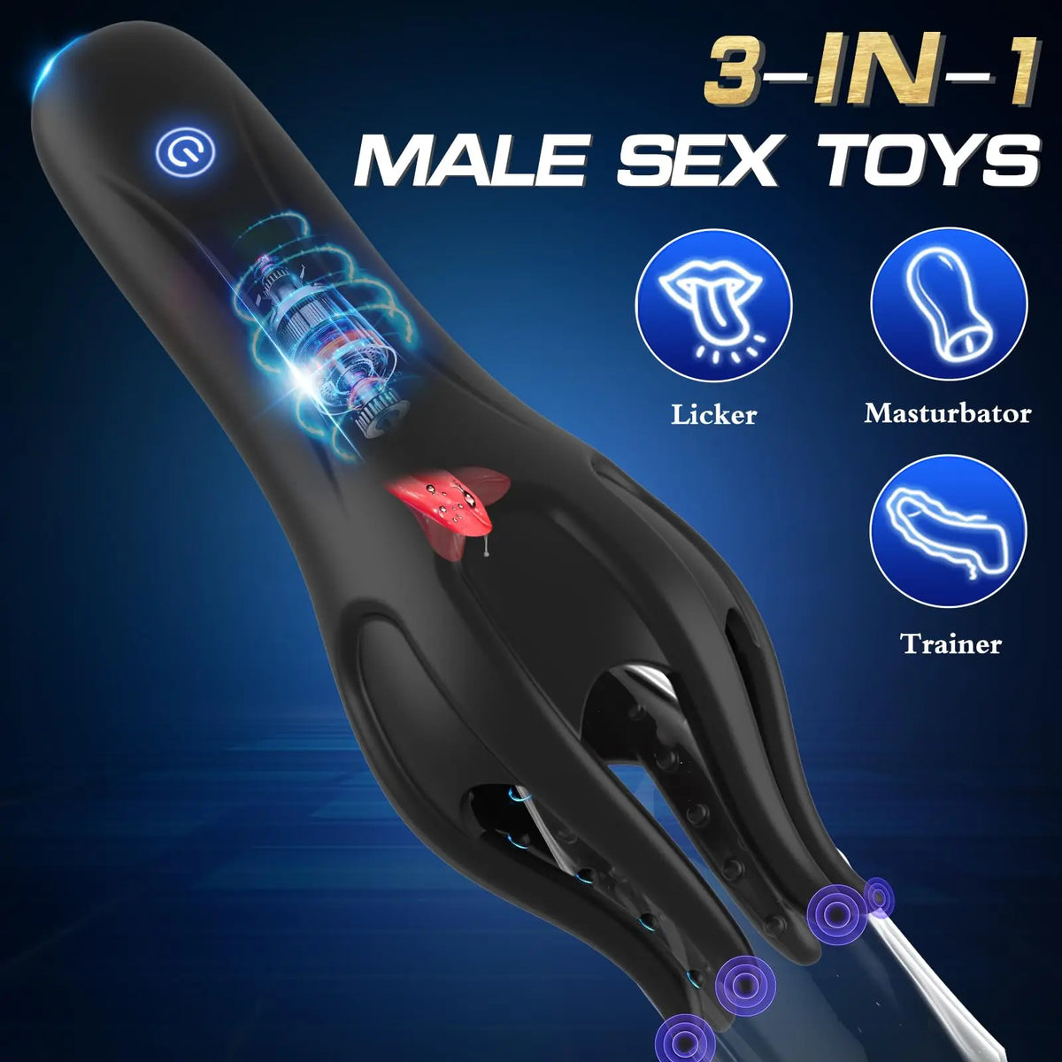 Glans Trainer for Men Powerful Vibrating Penis G Spot Masturbator Soft Fingertip Prolong Endurance Massage Vibrator Erotic Toys