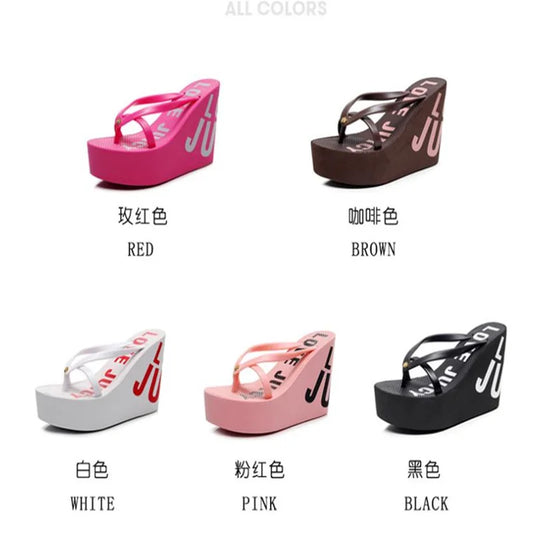 Women's Toe-Post Platform Wedge Sandals