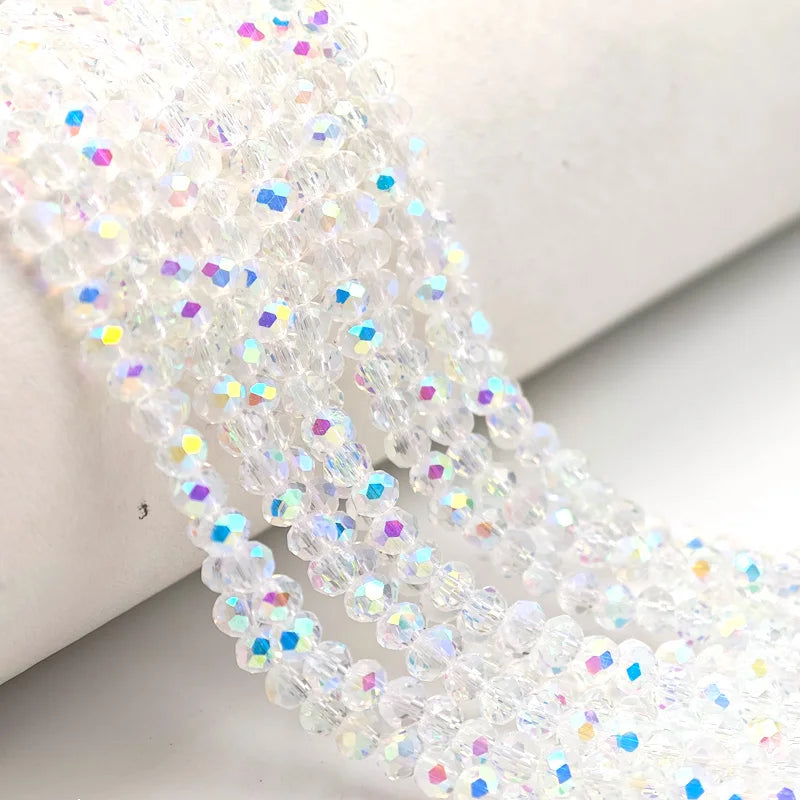 Colorful 2/3/4/6/8/10mm Austria Faceted Crystal Glass Beads For Jewelry Making DIY Accessories