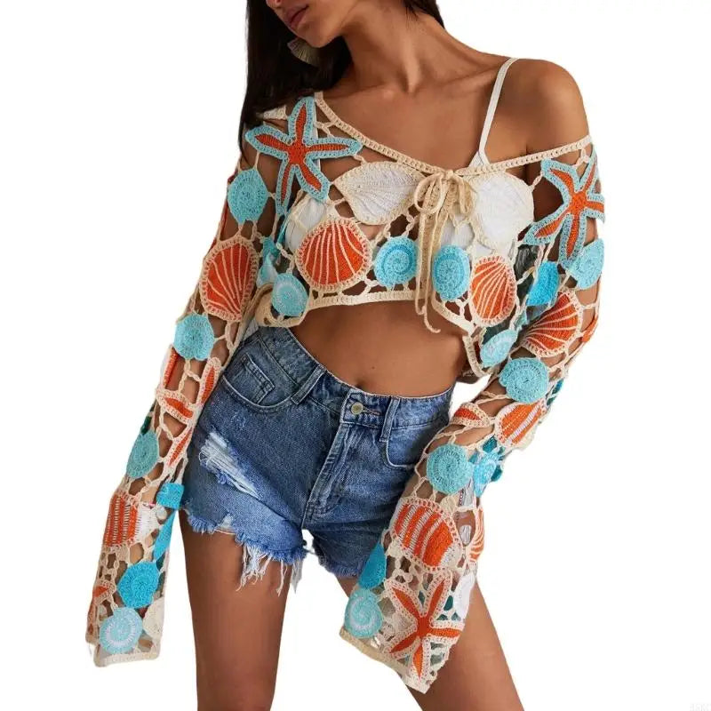 Original Hand Produced Warm Weather Top Ventilated Long Sleeve Relaxed Set