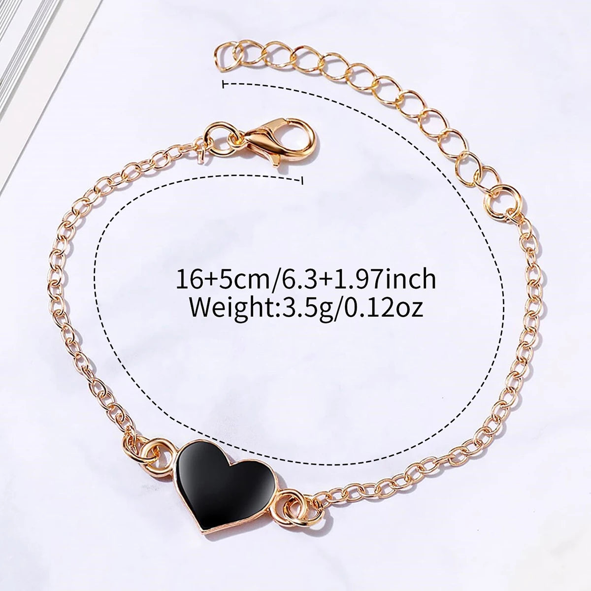 4PCS/Set Fashion Small Arabic Dial Women's Quartz Watch Leather Band Wrist Watches Heart Bracelets Set(Without Box)