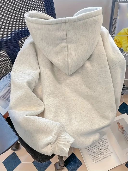 Autumn and winter hooded sweatshirt with Korean printed casual style multifunctional easy to wear suitable for commuting hoodies