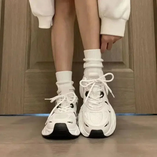 Women's White Luxary Sneakers 2026 Mesh Breathable Shoes for Women Summer Sports Running Casual Ladies Fitness Vulcanize Shoes